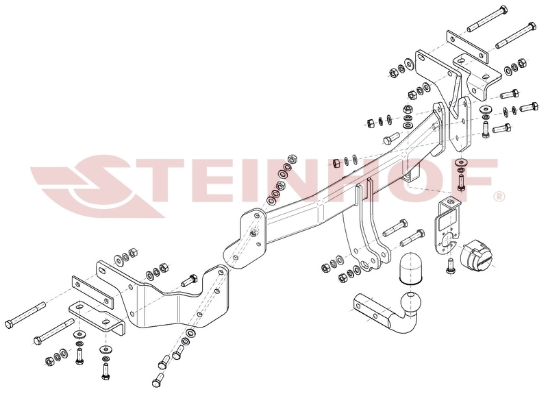 Vlečna kljuka Hyundai Santa Fe III - (DM) - od 09/2012 do 2018